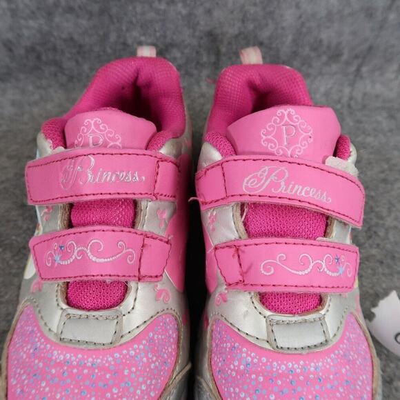 Disney Shoes Toddler 11 Sneaker Princess Pink Hearts Character Kids Girls Active - Picture 5 of 14